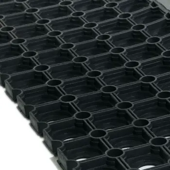 10" X 30" Black Rubber Outdoor Door Mat