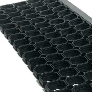 10" X 30" Black Rubber Outdoor Door Mat