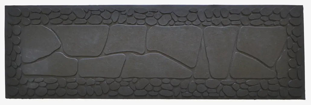10" X 33" Black Rubber Outdoor Door Mat