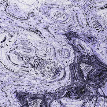 8' Purple And Lavender Round Abstract Washable Indoor Outdoor Area Rug