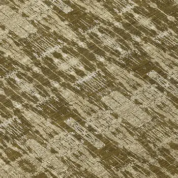8' Chocolate Taupe And Beige Round Moroccan Washable Indoor Outdoor Area Rug
