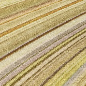 8' Beige Taupe And Ivory Round Abstract Washable Indoor Outdoor Area Rug