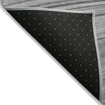 8' X 10' Gray Silver And Ivory Abstract Washable Indoor Outdoor Area Rug