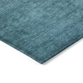 3' X 5' Brown Blue And Taupe Ombre Washable Indoor Outdoor Area Rug