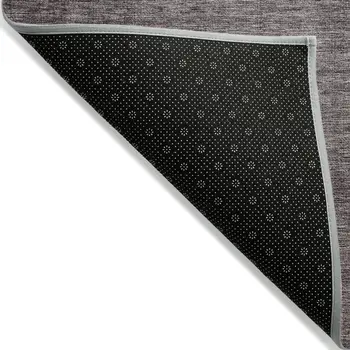 5' X 8' Gray Charcoal And Brown Ombre Washable Indoor Outdoor Area Rug