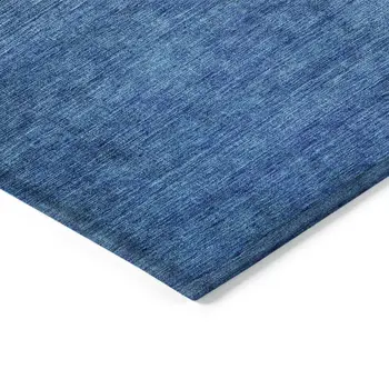 9' X 12' Olive Green Blue And Navy Blue Ombre Washable Indoor Outdoor Area Rug