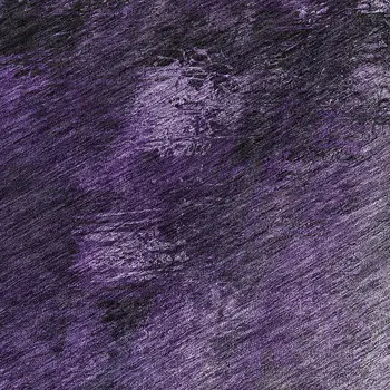 8' Purple Eggplant And Lavender Round Abstract Washable Indoor Outdoor Area Rug