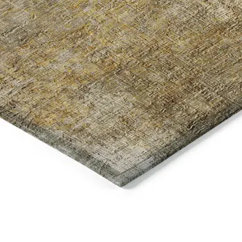 5' X 8' Beige Taupe And Ivory Abstract Washable Indoor Outdoor Area Rug