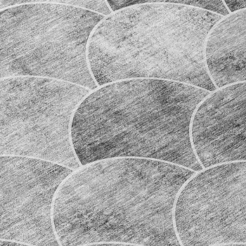 8' Gray Charcoal And Ivory Round Abstract Washable Indoor Outdoor Area Rug
