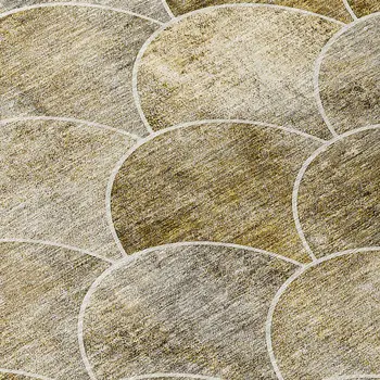 10' X 14' Taupe Beige And Gray Abstract Washable Indoor Outdoor Area Rug