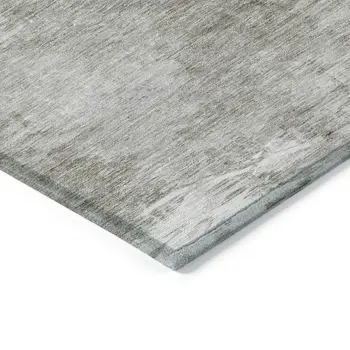 3' X 5' Beige Tan And Gray Abstract Washable Indoor Outdoor Area Rug