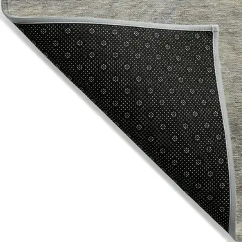 5' X 8' Taupe Beige And Ivory Abstract Washable Indoor Outdoor Area Rug