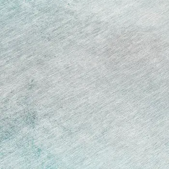 8' Teal Blue Aqua And Gray Round Ombre Washable Indoor Outdoor Area Rug