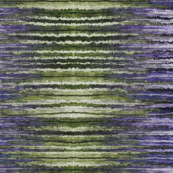 10' X 14' Purple Lilac And Lavender Striped Washable Indoor Outdoor Area Rug