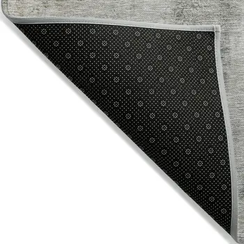 9' X 12' Taupe Beige And Gray Abstract Washable Indoor Outdoor Area Rug