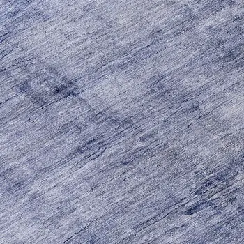 8' Navy Blue And Sky Blue Round Abstract Washable Indoor Outdoor Area Rug