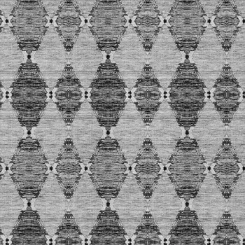 5' X 8' Gray Charcoal And Silver Moroccan Washable Indoor Outdoor Area Rug