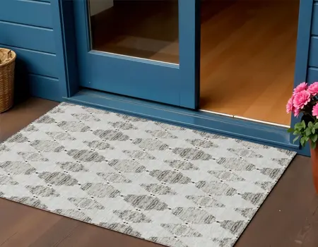 3' X 5' Taupe Beige And Coffee Moroccan Washable Indoor Outdoor Area Rug