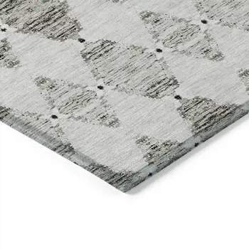 5' X 8' Taupe Beige And Coffee Moroccan Washable Indoor Outdoor Area Rug