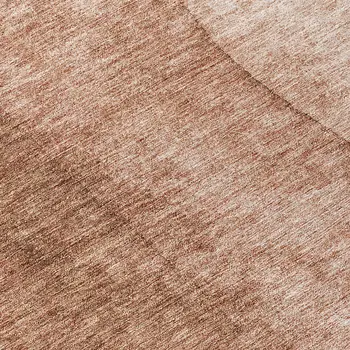8' Brown Beige And Chocolate Round Ombre Washable Indoor Outdoor Area Rug