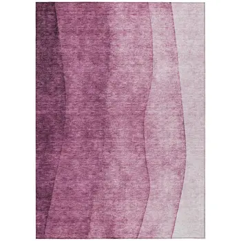 3' X 5' Merlot Blush And Pink Ombre Washable Indoor Outdoor Area Rug
