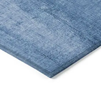 5' X 8' Sky Blue And Navy Blue Nautical Washable Indoor Outdoor Area Rug