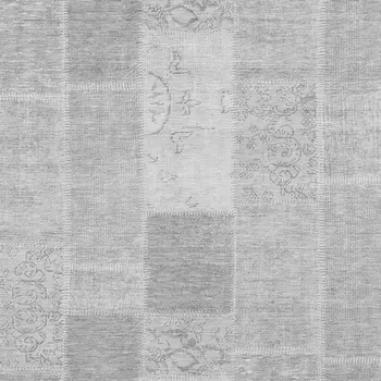 5' X 8' Silver Gray And Graphite Patchwork Washable Indoor Outdoor Area Rug