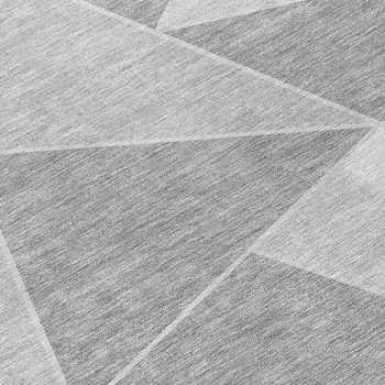 5' X 8' Gray Silver And Graphite Geometric Washable Indoor Outdoor Area Rug