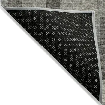 9' X 12' Taupe Beige And Gray Geometric Washable Indoor Outdoor Area Rug