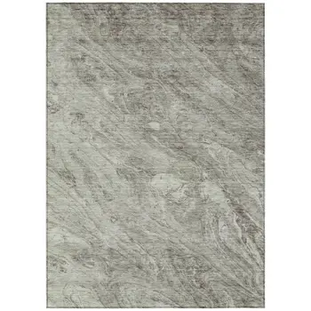 10' X 14' Taupe Beige And Tan Abstract Washable Indoor Outdoor Area Rug