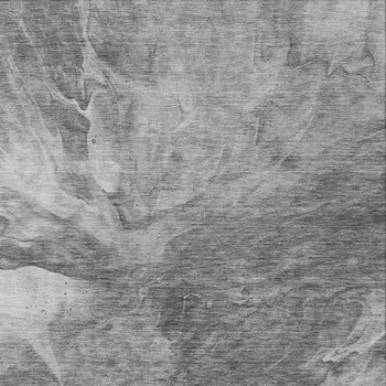 10' X 14' Gray Silver And Charcoal Abstract Washable Indoor Outdoor Area Rug