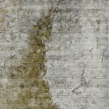 9' X 12' Brown Gray And Silver Abstract Washable Indoor Outdoor Area Rug