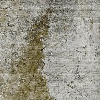 10' X 14' Brown Gray And Silver Abstract Washable Indoor Outdoor Area Rug