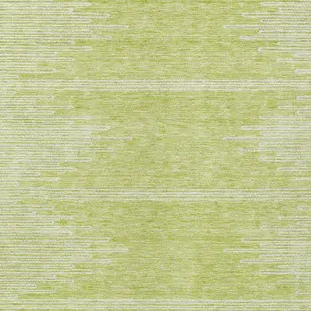 5' X 8' Artichoke Green And Ivory Abstract Washable Indoor Outdoor Area Rug