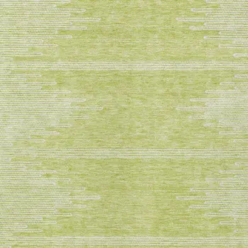 10' X 14' Artichoke Green And Ivory Abstract Washable Indoor Outdoor Area Rug
