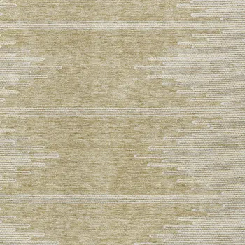 9' X 12' Beige And Ivory Abstract Washable Indoor Outdoor Area Rug