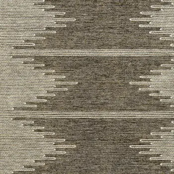 5' X 8' Coffee And Ivory Abstract Washable Indoor Outdoor Area Rug