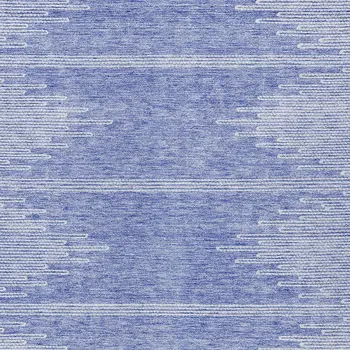 10' X 14' Denim Blue And Ivory Abstract Washable Indoor Outdoor Area Rug