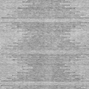 5' X 8' Gray And Ivory Abstract Washable Indoor Outdoor Area Rug