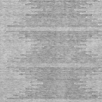 8' X 10' Gray And Ivory Abstract Washable Indoor Outdoor Area Rug