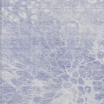 3' X 5' Lavender Ivory And Lilac Abstract Washable Indoor Outdoor Area Rug