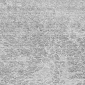 9' X 12' Silver And Gray Abstract Washable Indoor Outdoor Area Rug