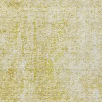 5' X 8' Gold Wheat And Ivory Abstract Washable Indoor Outdoor Area Rug