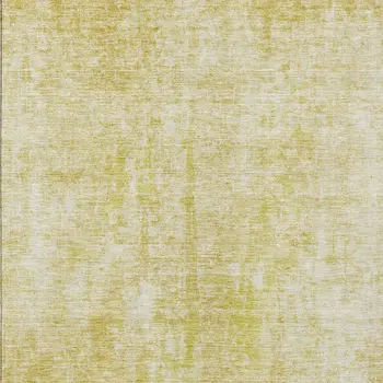 10' X 14' Gold Wheat And Ivory Abstract Washable Indoor Outdoor Area Rug