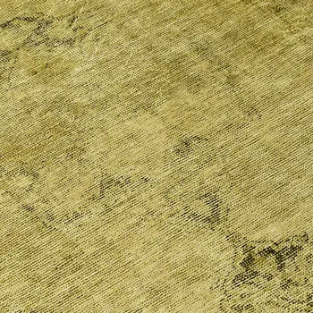 8' Gold Brown And Wheat Round Oriental Washable Indoor Outdoor Area Rug