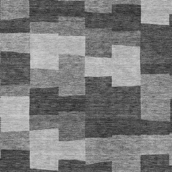3' X 5' Gray Silver And Charcoal Geometric Washable Indoor Outdoor Area Rug