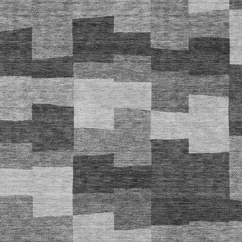 5' X 8' Gray Silver And Charcoal Geometric Washable Indoor Outdoor Area Rug
