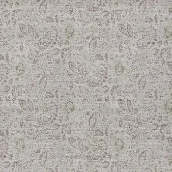 10' X 14' Taupe Beige And Brown Floral Washable Indoor Outdoor Area Rug