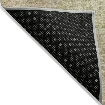 9' X 12' Green Copper And Mint Green Patchwork Washable Indoor Outdoor Area Rug