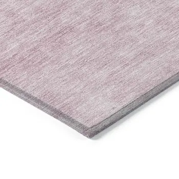 10' X 14' Blush Pink And Mauve Abstract Washable Indoor Outdoor Area Rug